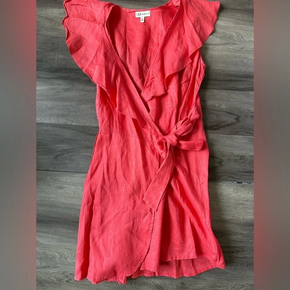 Neiman Marcus Wrap Dress Size M - Picture 1 of 5